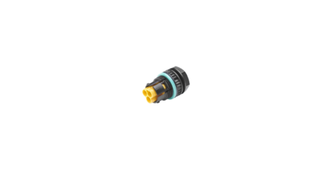 Mini circular device connector M20, 2p, plug, screw connection, 0.5-2.5mm2, IP68