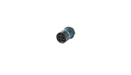Mini circular device connector M20, 5p, plug, screw connection, 0.25-1.5mm2, IP66/IP68
