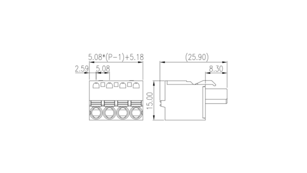 PCB Leiterplatten-Anschlussstecker 2ESDS-xxP - Image 2