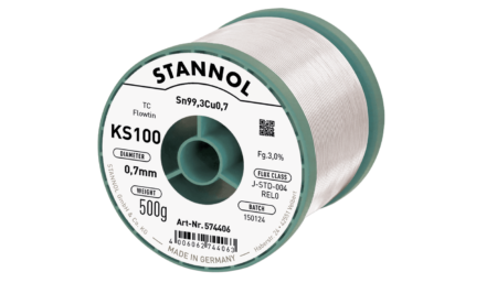 Solder wire KS100, Sn99,3Cu0,7 - FLOWTIN TC, RE L0, 0.7mm, 500g