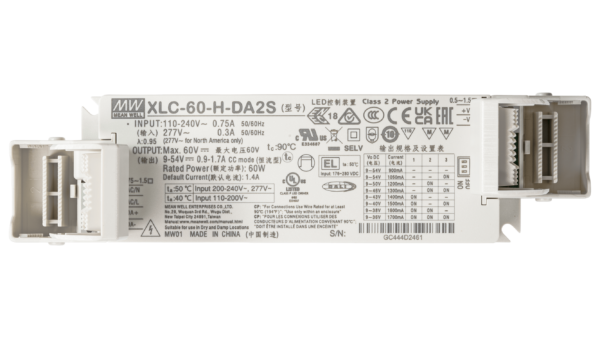 60W LED Betriebsgerät 900mA bis 1700mA/9V...54V, DALI2, AC Push, Independent – Bild 3