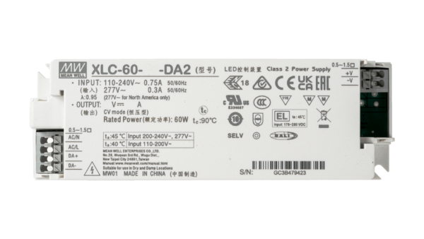 60W LED Betriebsgerät 24V/2.5A, DALI2, AC Push – Bild 2