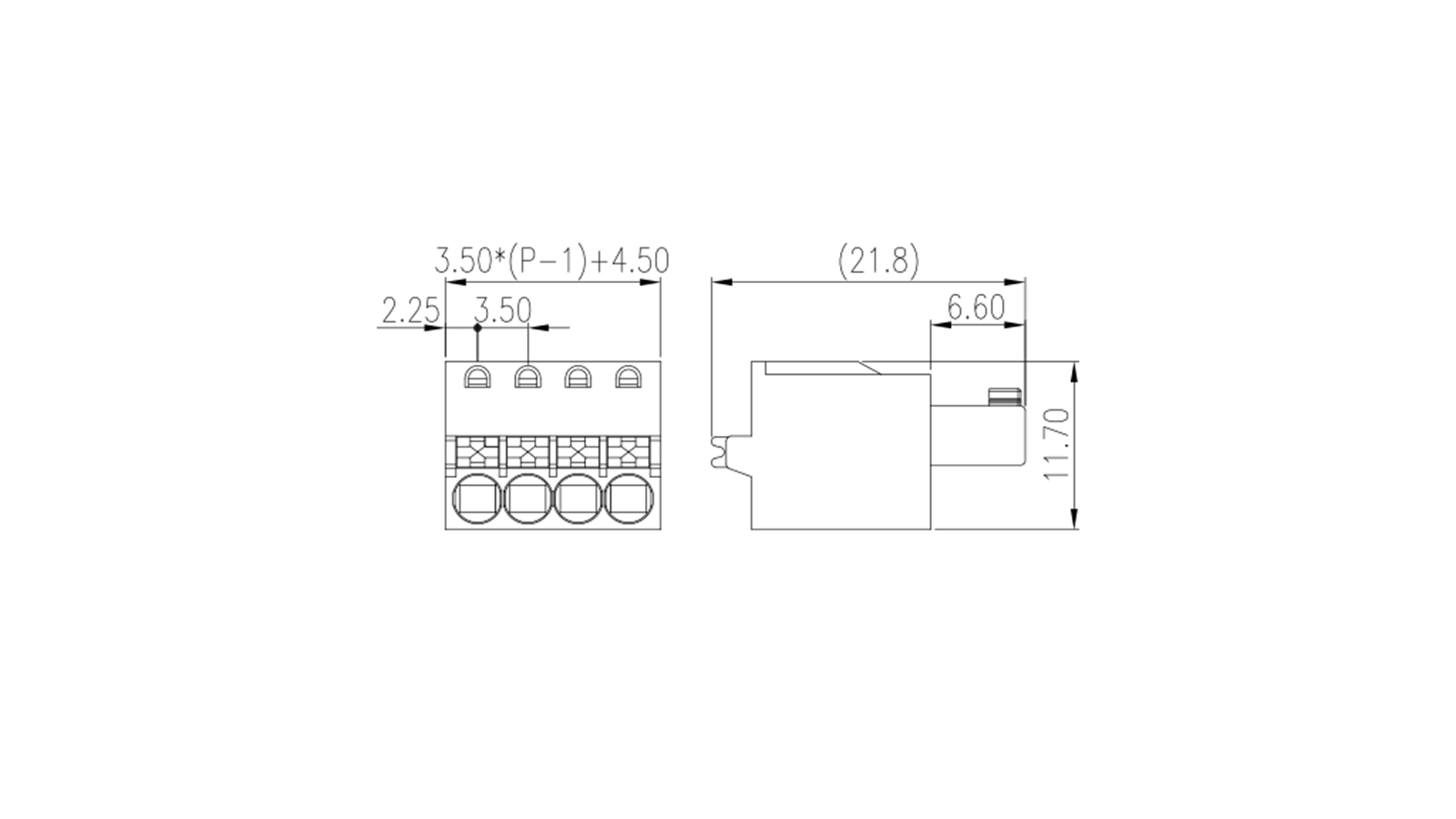 PCB Leiterplatten-Anschlussstecker ESC350V-xxP – Bild 2