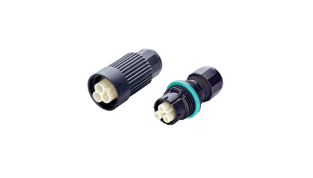 Kit : Mini-ConnecteursConnecteurs circulaires, 3p, mâle+femelle, borne à vis, D5-12, IP66/IP68