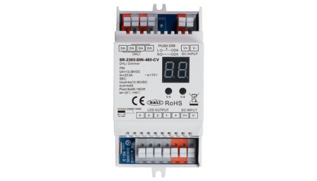 4 CHANNEL DALI DT6 / AC-PUSH LED DIMMER, DIN RAIL