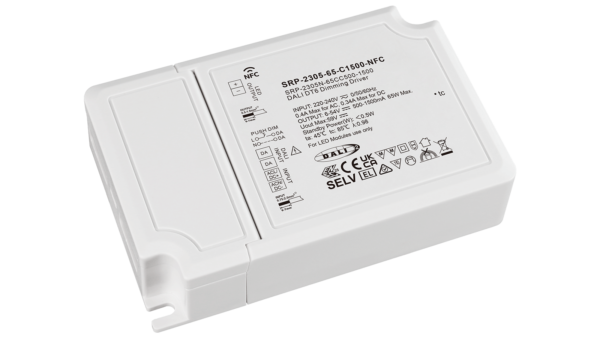 65W DALI2 DT6, AC-PUSH, Konstantstrom LED Treiber, 500-1500mA, NFC