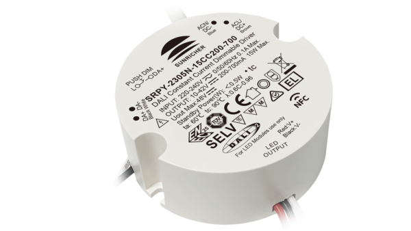 15W DALI2 DT6 / AC-PUSH, Konstantstrom LED Treiber, NFC