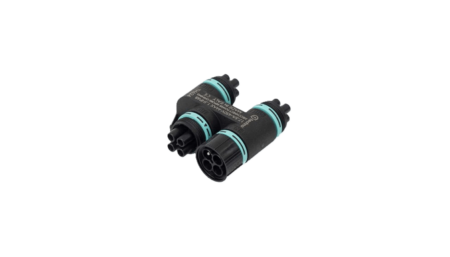 Techno H-Kabelverteiler TH624, 4fach, Stecker & Buchse, 4P, Schraubanschluss, IP68