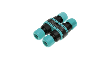 Techno 4-way H power distributor THB392, 4P, screw, D7-12, IP68 xDRY®