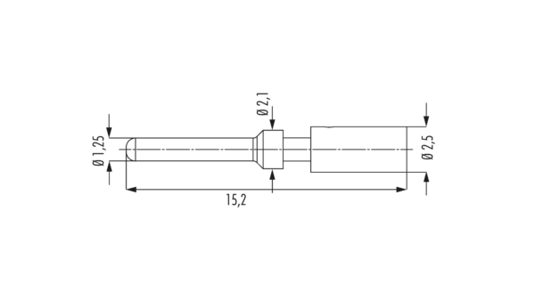M16 Crimpstift 1.25mm gedreht 7.010.981.201 – Bild 2