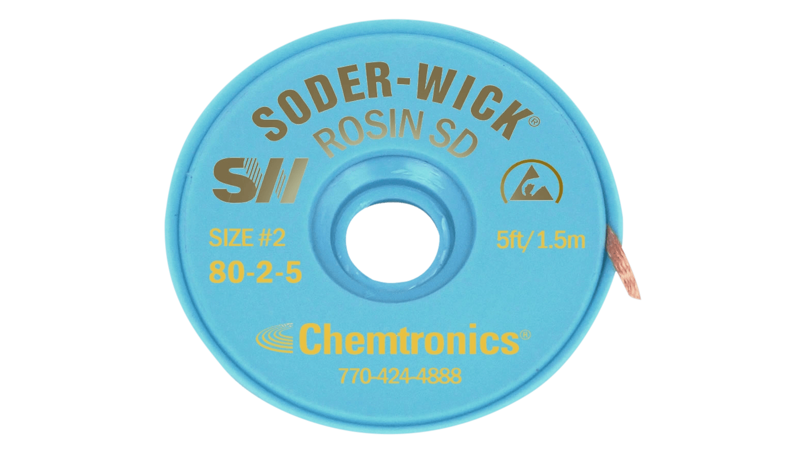 Tresse à dessouder Rosin SD 1,5 mm x 1,5 m