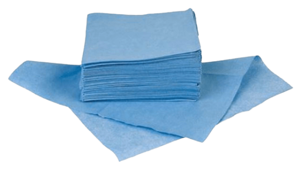 TechClean Hochsaugfähige 45/55 Poly/Cellulose-Tücher (300 Tücher - 23cm x 23cm)