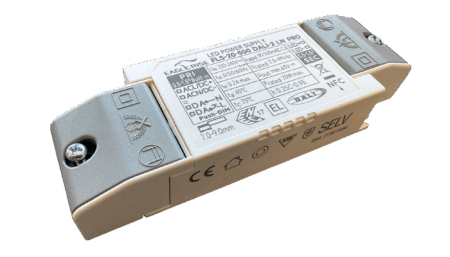 20W LED driver constant current 80 to 500mA, 2.5 to 49Vdc, DALI2, AC Push, NFC