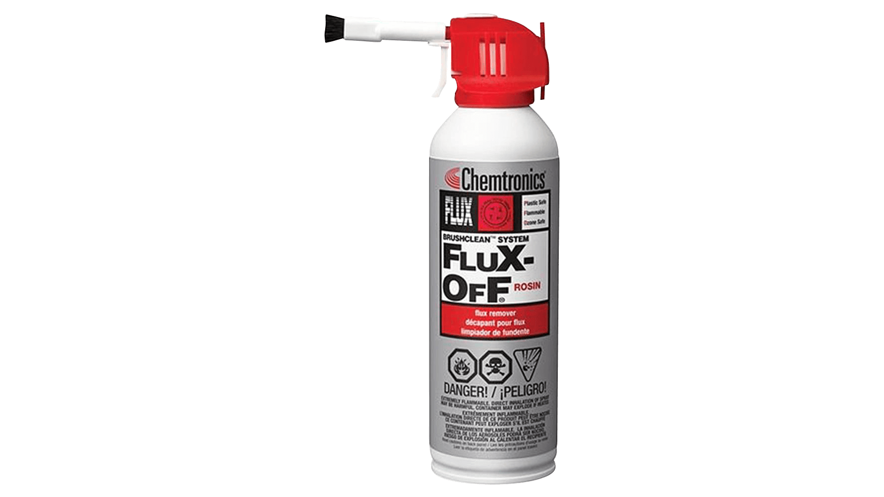 Flux-Off® Rosin Entflammbarer Flussmittelentferner Brush Clean mit Pinsel 200ml