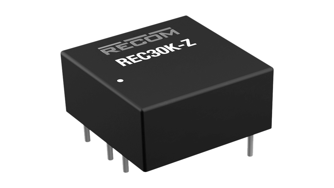 30W DC/DC-Wandler, Eingang 9...36V, Ausgang +-15V/+-1000mA