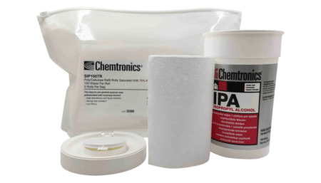 IPA all-purpose wipes made of poly/cellulose 70% IPA 30% deionized water