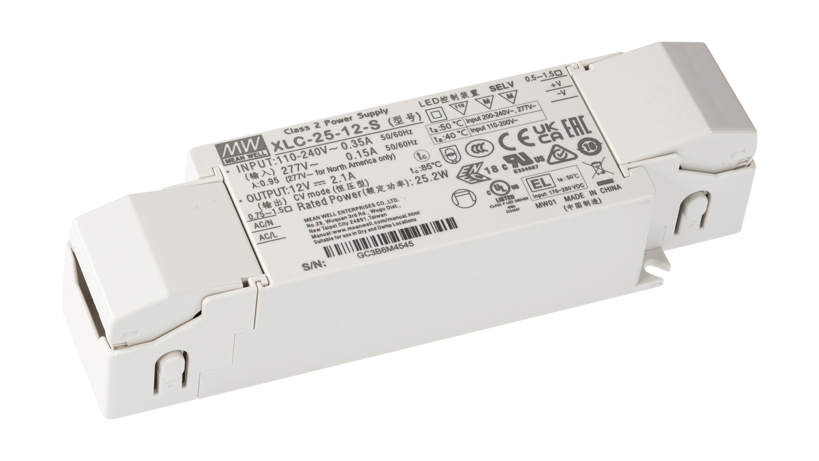25W LED Betriebsgerät 12V/2.1A, Independent