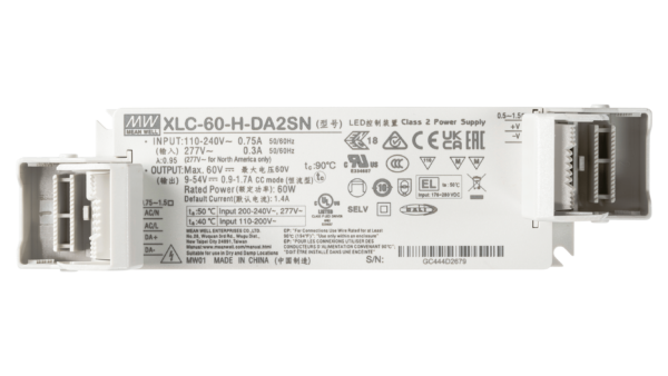 60W LED Betriebsgerät 900mA bis 1700mA/9V...54V, DALI2, AC Push, NFC, Independent – Bild 3