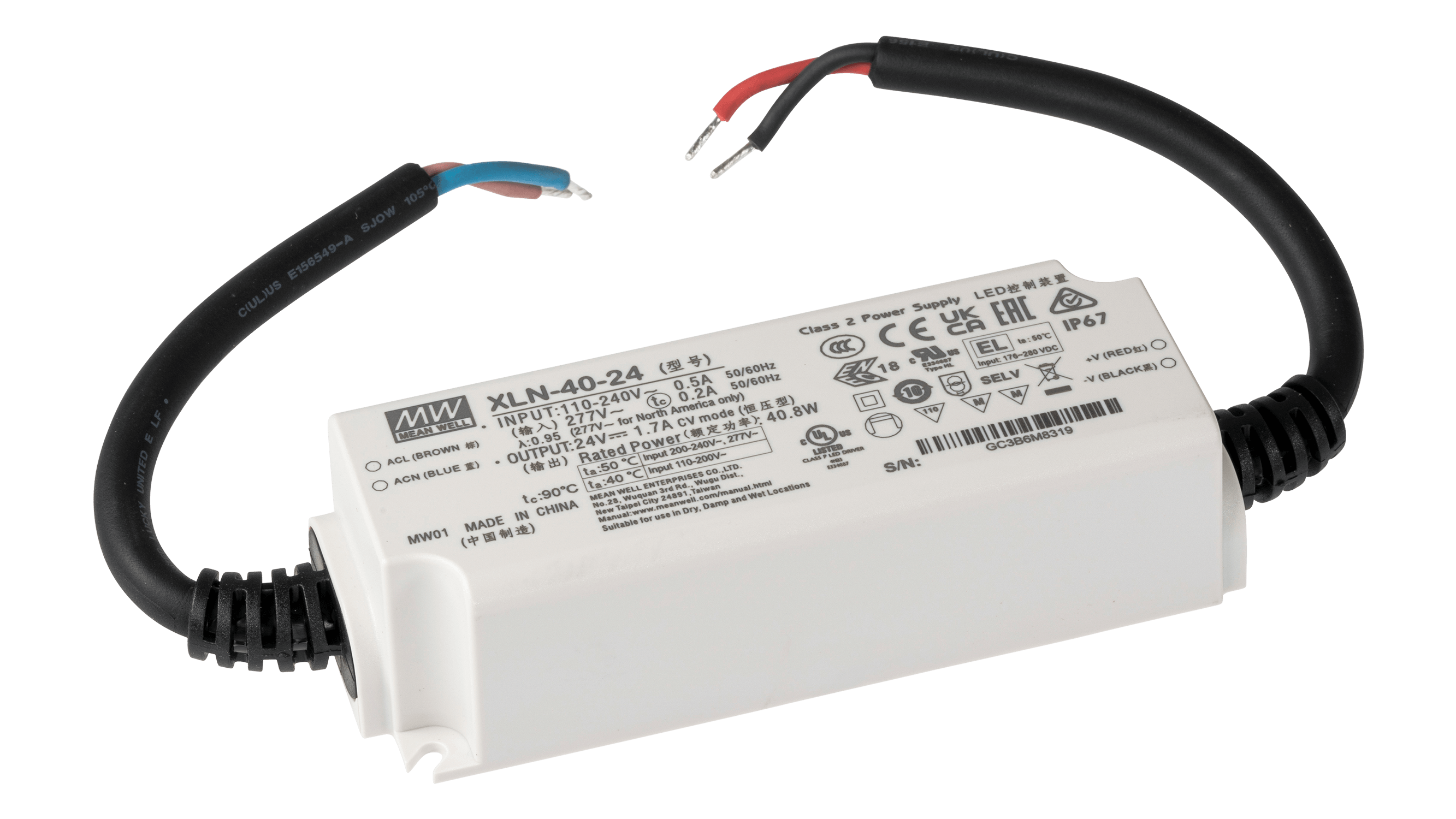 40W LED Betriebsgerät 24V/1.7A