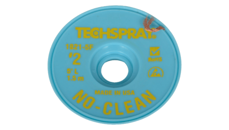Techspray desoldering braid ESD, 1.4mm x 1.5m, flux-coated, no-clean