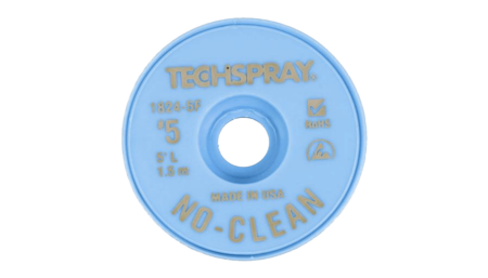 Techspray desoldering braid ESD, 3.3mm x 1.5m, flux-coated, no-clean