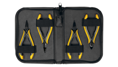 ESD pliers set EUROline 4-piece (incl. ESD bag)