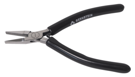 ESD flat nose pliers BLACKline dissipative 120 mm smooth gripping surfaces