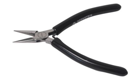 ESD needle nose pliers BLACKline dissipative 125 mm smooth gripping surfaces