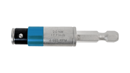 4,985 RPM b00 torque power tool adapter e6.3 2.0 nm