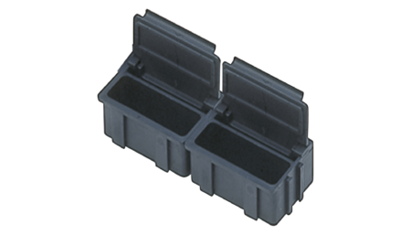 ESD SMD small container 37 x 12 x 15 mm, 10 pieces
