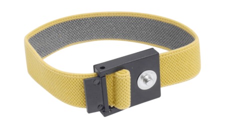 ESD contact bracelet yellow, for 3-4 mm