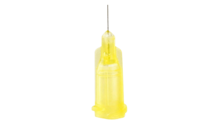 Dispensing needles yellow, 6.35 mm, 32 gauge (50 pcs)