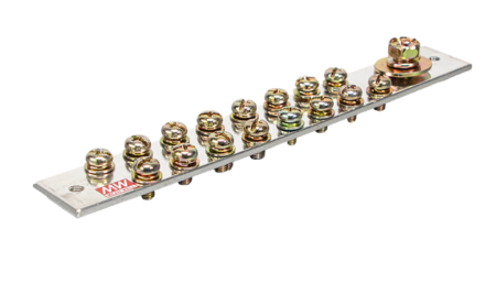 Barre de terre, 250A, nombre de pôles : 17