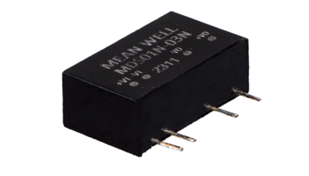 1W medical DC/DC converter, input 4.5...5.5V, output 3.3V/0.303A