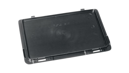 EURO ESD Scharnierdeckel, lose, schwarz