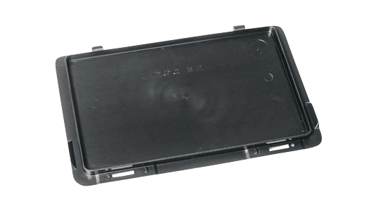 EURO ESD Scharnierdeckel, lose, schwarz