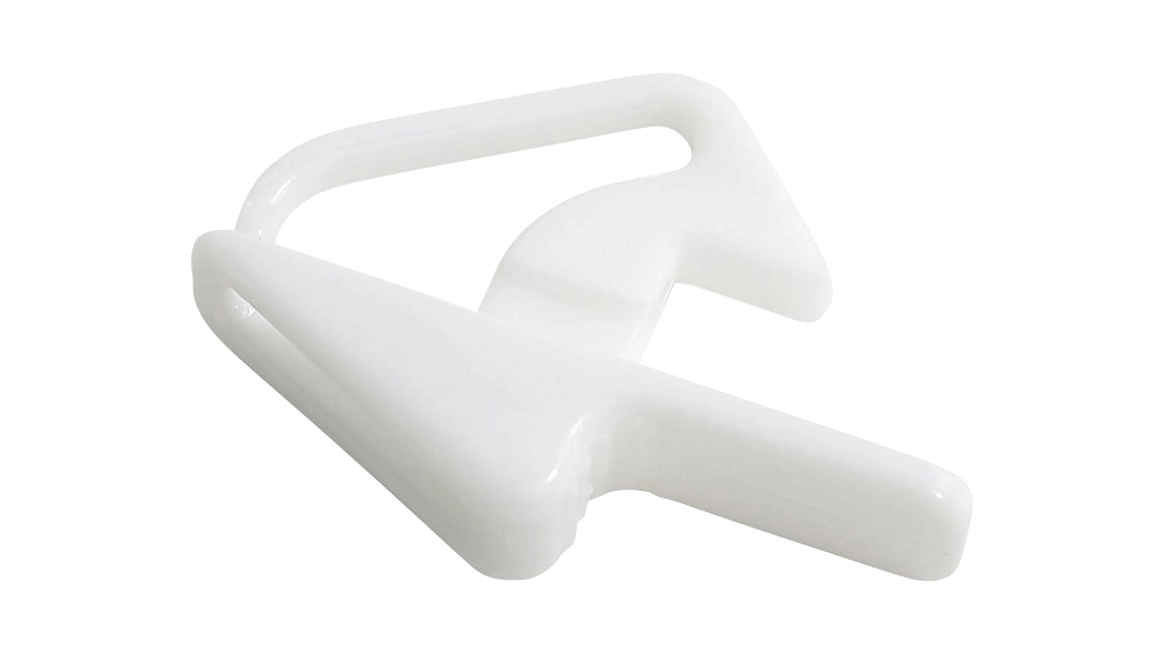 Schnappverschluss weiss für Lagerbehälter für Haken- und Scharnierdeckel