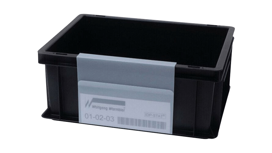 Etikettenhalter IDP-STAT für Eurobehälter, 158 x 210 x 0,7 mm, 5 Stück