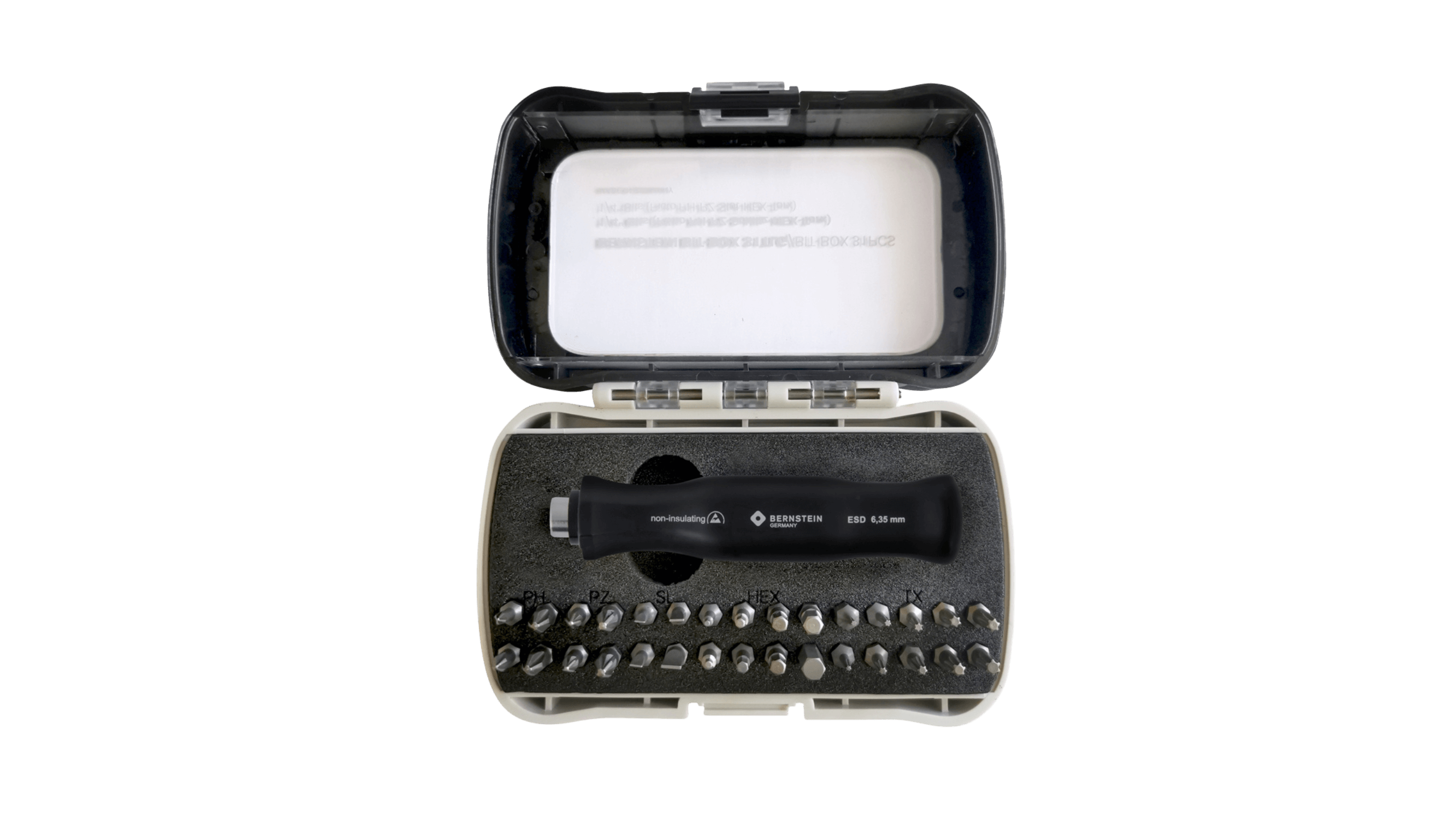 1/4 Zoll Bit-Box 31-tlg mit ESD Griff