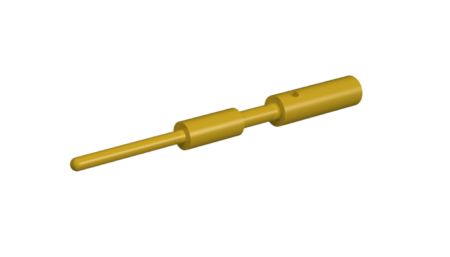M23 crimping pin Ø 0.6mm, turned 7.010.980.641