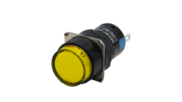 Kontrolleuchte, mit LED Licht, 24Vdc, gelb