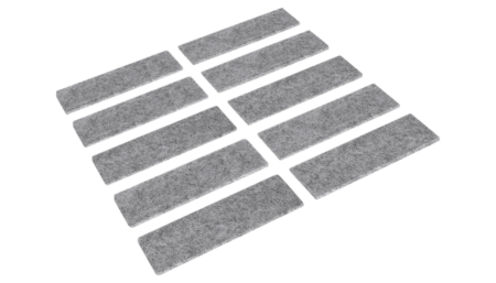 Felt strips self-adhesive 100 x 25 x 3.5 mm (PU10)