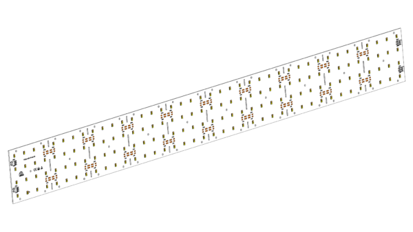 LED Modul 1100x100mm / 2 Seitig bestückt / 3000K & 4000K / CRI >90 / 640LED – Bild 2