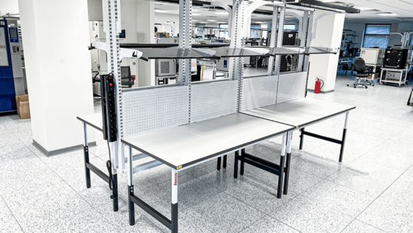 ESD Classic table width 1200 x depth 750 mm, height-adjustable - Image 3
