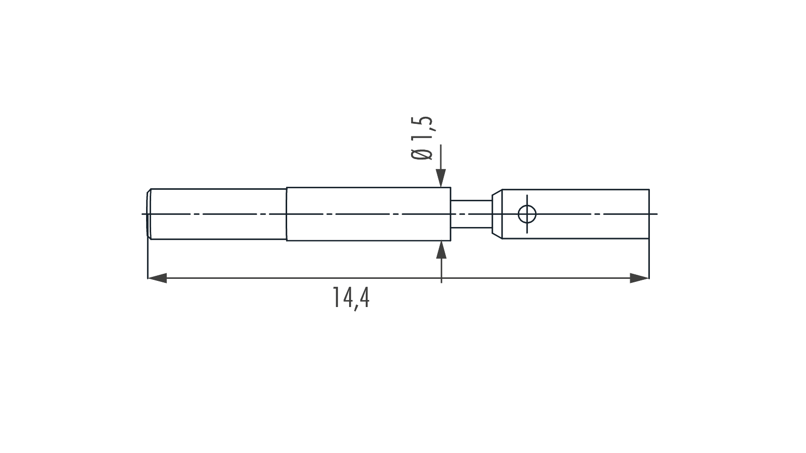 M16 Crimpbuchse Ø 0.8mm, geschlitzt 7.010.980.814 – Bild 2