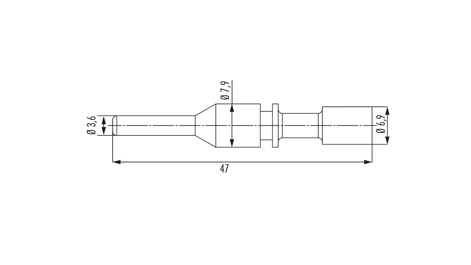 M40 Crimpstift Ø 3.6 mm, gedreht 7.015.953.611 – Bild 2