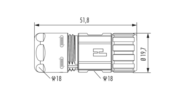 Gehäuse M12 Kabelsteckverbinder - Image 2