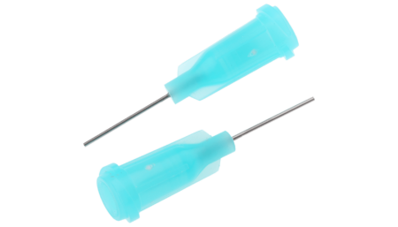 Dosing needle, stainless steel needle with plastic body, gauge: 23 (50 pieces)