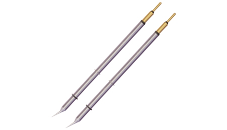 Metcal MicroFine 600 series soldering tips for tweezers, conical, 0.4 mm x 6.2 mm