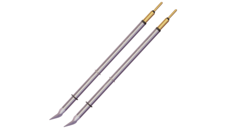 Metcal MicroFine 600 series soldering tips for tweezers, conical, 0.2 mm x 6.8 mm